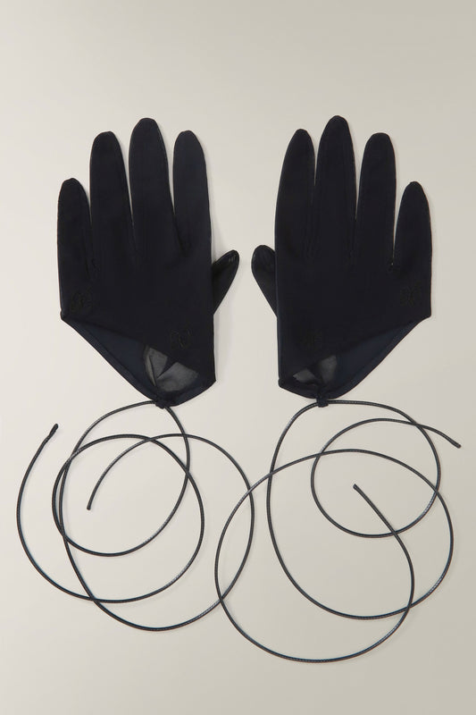 TIE-BLACK GLOVES